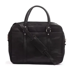 Handcrafted Brown Leather Office Laptop Bag for Men with Elegant Business Carrying Case Custom Logo Available - Product Image 5