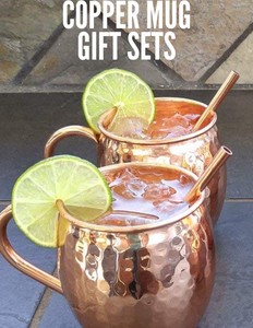 Moscow mule copper <b>mug</b> <b>set</b> for cocktail lovers bulk export private label barware and high demand global wholesale supply - Product Image 6