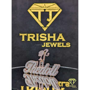 จี้เพชรโมอิสซาไนต์ VVS รูปตุ๊กตา "The Doll" สำหรับผู้ชาย ประดับด้วยเงินแท้ 925 สไตล์ฮิปฮอป จาก Trisha Jewels - Product Image 4