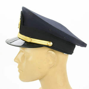 Casquette de Capitaine de Ligne Aérienne Professionnelle en Laine Premium, Visière Imperméable, Chapeau Réglable pour l'Aviation, Coiffe Classique pour Adultes, Extérieur - Product Image 6