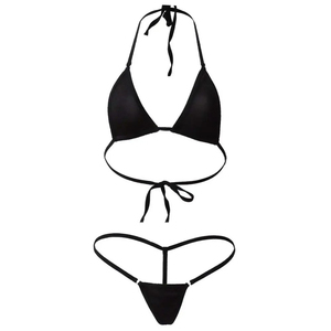 Conjunto de Bikini Personalizado con Logo Frontal, Bikini Sexy de Dos Piezas con Bloques de Color, Corte Alto, Secado Rápido, Conjuntos de Sujetador para Mujer - Product Image 2