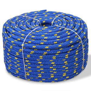 Corde en polypropylène marine 0,55''-1968,5'' Couleur bleue Durable et polyvalente - Product Image 1