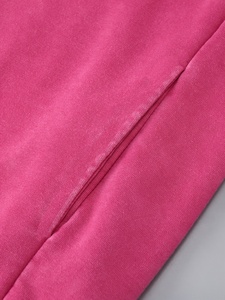 Sweat-shirt à capuche rose unisexe, décontracté, en polaire, couleur unie, coupe classique, pour l'automne, 100% coton, respirant, personnalisable - Product Image 6