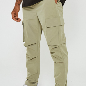 Pantalones cargo jogger de algodón French Terry para hombre, pantalones cargo casuales, pantalones cargo para actividades al aire libre, pantalones deportivos para campo, pantalones cargo para hombre - Product Image 2