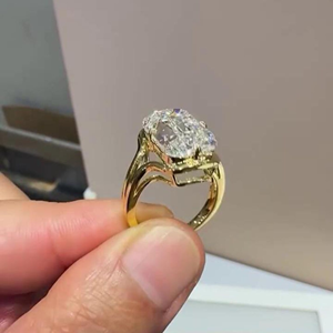 Vintage Style 5CT Criss Cut Lab <b>Diamond</b> Engagement <b>Ring</b> and wedding <b>ring</b> for her - Product Image 5