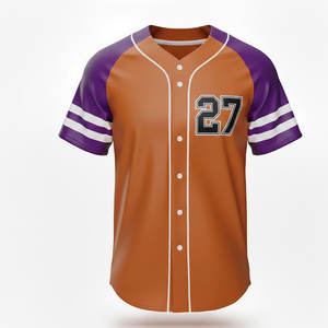 Maillot de baseball personnalisé pour hommes, vêtements de sport athlétiques, matière respirante, idéal pour le jeu d'équipe et une utilisation occasionnelle - Product Image 1