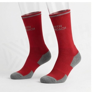 North Approach Crew <b>Socks</b> Red Breathable <b>Running</b> <b>Socks</b> for Adults Spring Season - Product Image 3