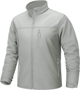 Wholesale price Men's Lightweight Softshell Jacket Fleece <b>Lined</b> Waterproof Tactical Rain Zip Up Winter <b>Coat</b> Windbreaker Casual - Product Image 3