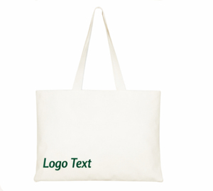 COTTON FIELD High Quality Custom Printed Logo Reusable <b>Long</b> Handle Folding Cotton Canvas Tote <b>Bags</b> - Product Image 1