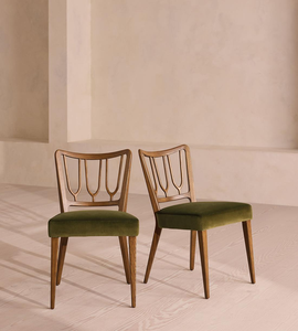 Chaise de salle à manger Kanaya en teck massif avec rembourrage et couleur marron pour usage intérieur. - Product Image 6