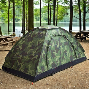 Tienda de camuflaje ligera de una sola capa para acampar al aire libre de gran espacio para senderismo y mochilero - Product Image 6