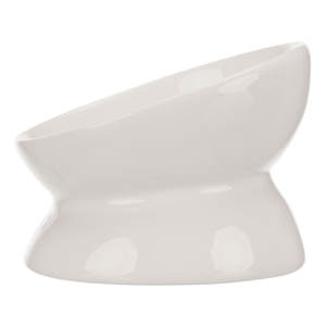 White 0.15L <b>Ceramic</b> Cat Feeder 13 cm Diameter <b>Pet</b> <b>Bowl</b> & Feeder - Product Image 3
