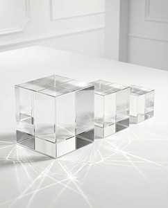 New Trendy Clear Acrylic Block Display <b>Stand</b> - Round Clear Acrylic Pedestal for Cosmetics, Jewelry, Rings, - Product Image 3