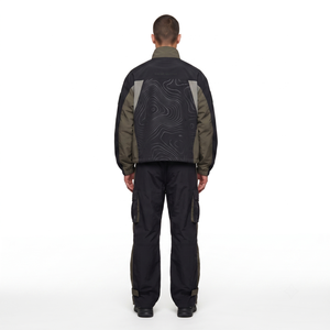 Ensemble de survêtement en nylon froissé épais et écologique pour homme - Fermeture à cordon, col montant, streetwear, voyage urbain, adultes - Product Image 2