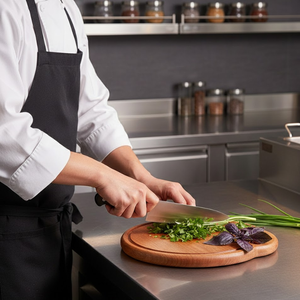 Tabla de cortar de madera artesanal con bordes vintage |   Tabla de Cortar y Servir Orgánica, Pulida con Aceite, Higiénica, para Cocina - Product Image 3