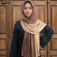 Hijab Panjang Raccoon Sports Bahan Katun Jersey/Polyester Chiffon Solid, Stylish, Modis untuk Wanita, Kualitas Terbaik, Ringan