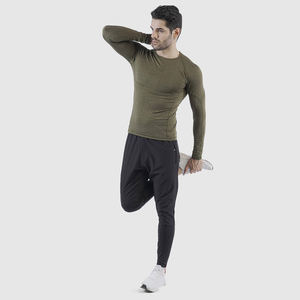 Camisetas de Compresión Personalizadas, Transpirables, de Manga Larga, Casuales, Tallas Grandes, Resistentes, para Hombre, Colores Personalizados, Logotipo, Spandex/Poliéster, OEM - Product Image 5