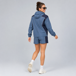 Ensemble veste légère et short pour femme, coupe-vent à capuche en tissu Ripstop, fabrication sur mesure pour usine de vêtements - Product Image 5