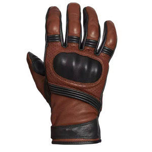 Gants de moto en cuir, longueur poignet, respirants, sportifs, pour usage extérieur, quatre saisons, non doublés, noirs - Product Image 6