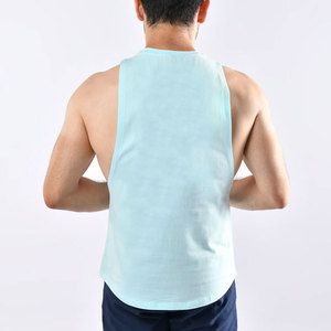 Hot Sale <b>Stringer</b> Longline Loose Design Solid Color Side Off Cut Design Stretchable Material Tank Top Summer Wear Knitted - Product Image 3