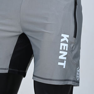 Pantalones cortos para correr con bolsillos laterales, ligeros, de secado rápido, que absorben la humedad, transpirables, para entrenamiento, gimnasio, venta al por mayor - Product Image 2