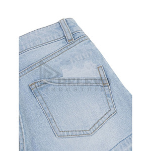 Shorts en jean unisexe personnalisés, style streetwear hip-hop, respirants, sans taille élastique, coupe oversize, vêtements de mode, fournisseur en gros - Product Image 6