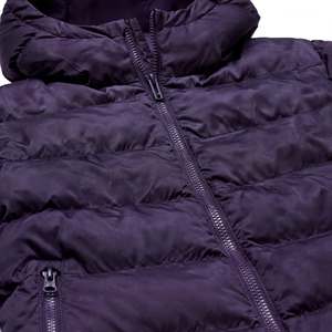 Dark Purple Jackets Hooded Zipper <b>Long</b> Sleeve Unisex Black <b>Coats</b> Casual Loose Polyester padded Winter Jacket Apparel Wholesale - Product Image 5