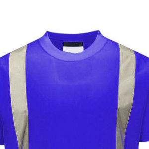 T-shirt de travail grande taille haute visibilité personnalisé, T-shirt de sécurité réfléchissant 100 % coton, T-shirt industriel haute visibilité - Product Image 2