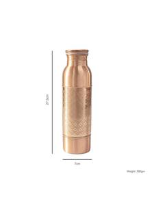 Wholesale Pure Copper Reusable Water <b>Bottle</b> for Corporate Branding Customizable Capacity & Classic Style-Bulk Orders Available - Product Image 5