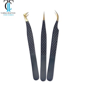 Pinces à épiler professionnelles en acier inoxydable pour la création de bouquets de cils et l'isolation des cils - Product Image 6
