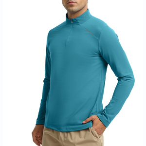 Sweat-shirt Homme à Col Zippé 100% Polyester, Confortable, Respirant, Séchage Rapide, Uni, Basique, Mélange Coton – Grande Vente - Product Image 5