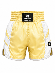Shorts de boxe pour hommes, modèle 2026, jaune et blanc, impression par sublimation, séchage rapide, vêtements d'arts martiaux, coupe régulière, shorts de boxe pour adultes - Product Image 2