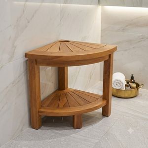 SHOWER <b>BENCH</b> STOOL TEAK <b>WOOD</b> MADE IN INDONESIA WT44321 - Product Image 1