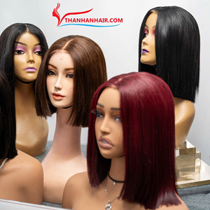 วิกผมบ๊อบตรงแบบ HD Lace คุณภาพสูง ผมแท้ ต่อผมสีต่างๆ ขนาด 8 ถึง 12 นิ้ว ขายส่ง จัดส่งรวดเร็ว - Product Image 4