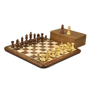 Luxury Professional Staunton Wooden Chess Set with Storage <b>Box</b> - Handmade Solid Wood <b>Large</b> Chess Board Games for Adults & <b>Gifts</b> - Product Image 1