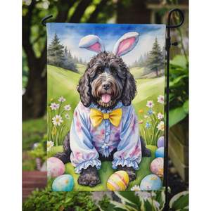 ธงอีสเตอร์สุนัขน้ำโปรตุเกสหลากสีสำหรับสวนกล่องจดหมายตกแต่งลานแบนเนอร์สำหรับลานบ้านงานศิลปะสำหรับสนามหญ้าดอกไม้ - Product Image 3