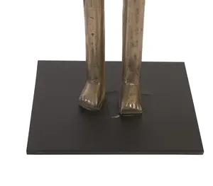 Sculpture abstraite en fer de qualité supérieure pour la décoration intérieure d'entreprise, sculpture moderne haut de gamme pour la décoration de la maison, sculpture polie moderne. - Product Image 5