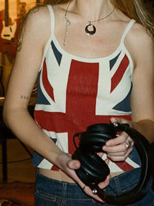 Camisetas sin mangas con tirantes estilo Y2K, retro de los años 2000, chalecos de punto ecológicos, ropa urbana, camisolas cortas para mujer, tops punk grunge. - Product Image 2