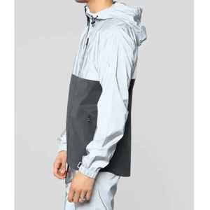 OEM/ODM High Quality Regular Fit Zip men's <b>tracksuit</b> with color block casual wear Streetwear 100% nylon Men's 2 piece set - Product Image 5