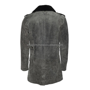 2025 Collection hiver manteau en cuir de vachette gris Original pour les femmes en gros de haute qualité à bas quantité minimale de commande manteaux de mode chauffants OEM - Product Image 2