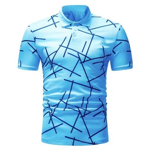 เสื้อโปโลผู้ชายฤดูร้อนปี 2026 เสื้อยืดโปโลพิมพ์ลายแบบซับลิเมชั่น เสื้อโปโลผ้าฝ้ายสำหรับตีกอล์ฟ ระบายอากาศได้ดี เสื้อลำลองผู้ชาย - Product Image 3
