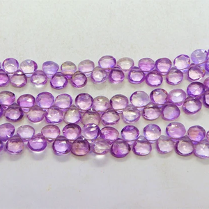 Natural Pink <b>Amethyst</b> Heart Shape Faceted Gemstone Beads For Jewelry Making Natural Stone Wholesale Bulk Supply Pink <b>Amethyst</b> - Product Image 3
