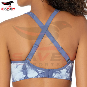 Soutiens-gorge de sport de haute qualité pour femmes, imprimés par sublimation, respirants et solides, pour le yoga et le fitness – Vente en gros - Product Image 2