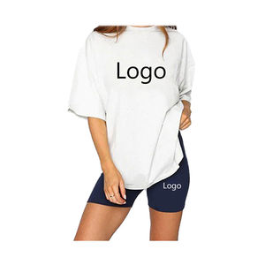 ชุดเซ็ตผู้หญิง MOQ ต่ำ ผลิตในปากีสถาน ปักโลโก้ แฟชั่นเรียบง่าย ชุดลำลองฤดูร้อน แขนสั้น ชุดเซ็ต 2 ชิ้นสำหรับผู้หญิง - Product Image 6