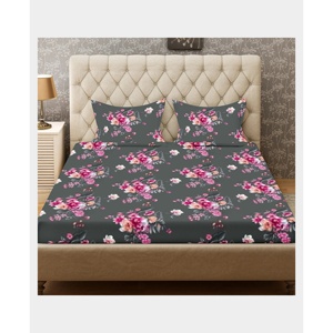 Luxury 100% Polyester 100 GSM Micro <b>Single</b> Queen King Bedsheet Customizable <b>Floral</b> Design Printed Pattern Best <b>Bedding</b> Set 4018 - Product Image 1
