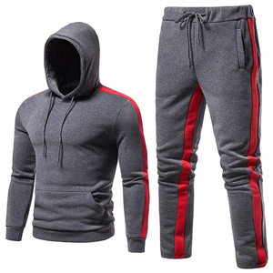 High Quality ARTIZ INTERNATIONAL <b>Mens</b> Streetwear 2 in 1 Solid Printed Heavy Fleece 100% Cotton Hoodie & Cargo Joggers Winter - Product Image 1