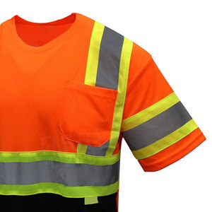 เสื้อเชิ้ตนิรภัยแขนยาวสะท้อนแสงแบบแห้งเร็ว ระบายอากาศได้ดี ผลิตจากโพลีเอสเตอร์ สามารถปรับแต่งได้พร้อมโลโก้ สไตล์สตรีทแวร์ - Product Image 3