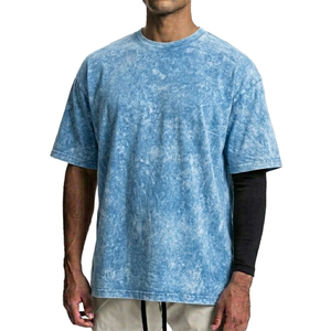 Camiseta Unisex Extra Grande de Poliéster/Algodón con Logotipo Personalizado, Lavado Ácido, Transpirable, Antiarrugas, Estilo Urbano - Venta al Por Mayor - Product Image 4