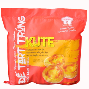 Coque de tarte aux œufs portugaise surgelée, petite taille 720G, pour boulangerie, vente directe fabricant Vietnamien, OEM/ODM, produit phare - Product Image 1