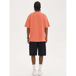 Camisetas Casuales de Manga Corta con Cuello Redondo para Hombre, Corte Regular, 100% Algodón, Tela Canvas de 260g, Transpirable, Diseño Liso, Alta Calidad - Product Image 3